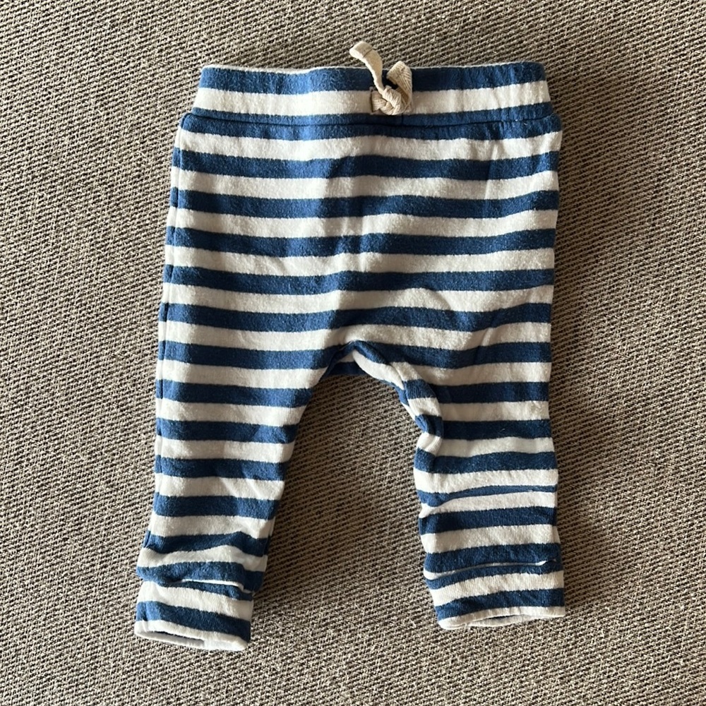 Cotton On blue and white striped soft joggers